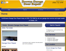 Tablet Screenshot of garagedoorrepairsvisalia.com